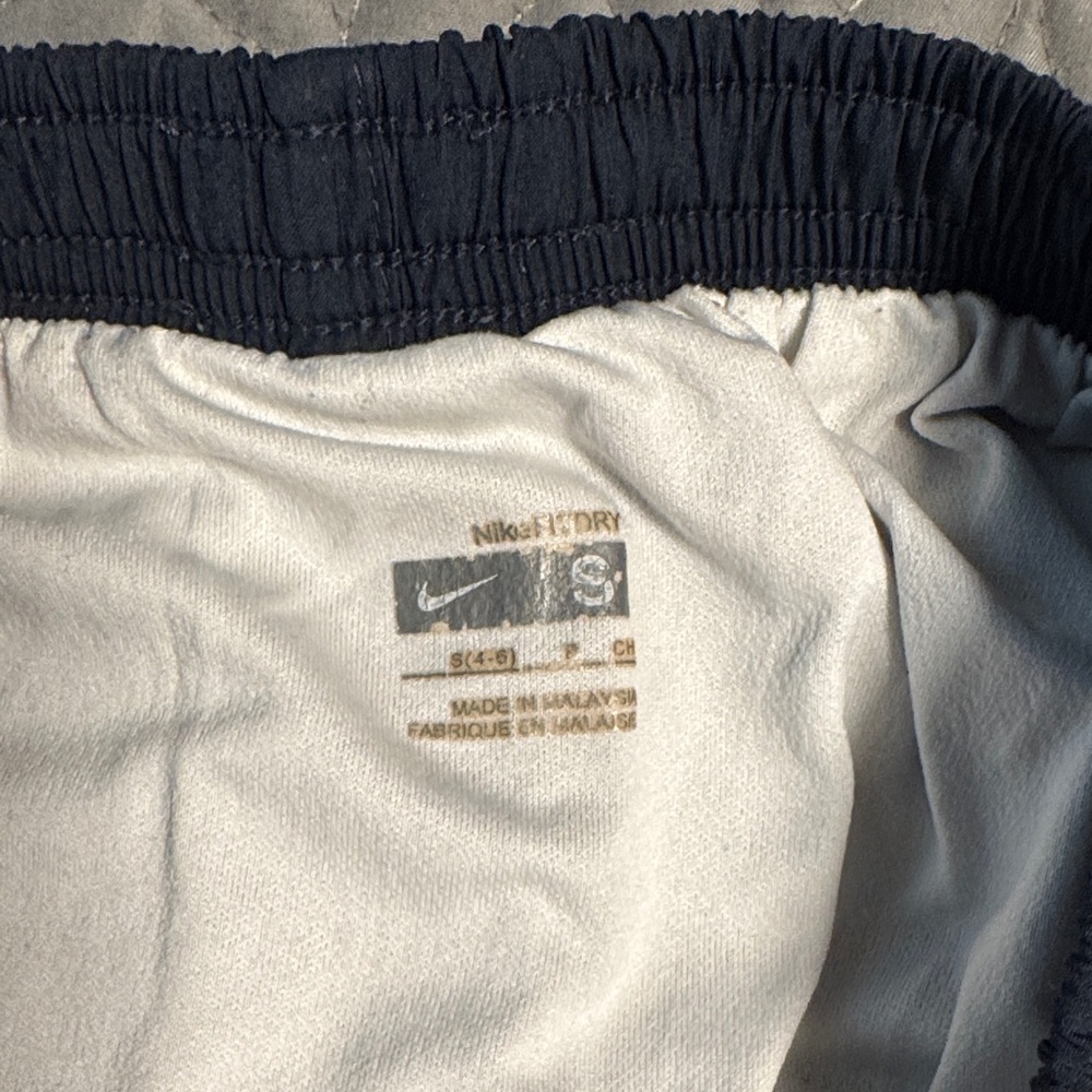 Nike Women's Dark Blue Athletic Shorts with Light Trim - Picture 3 of 4